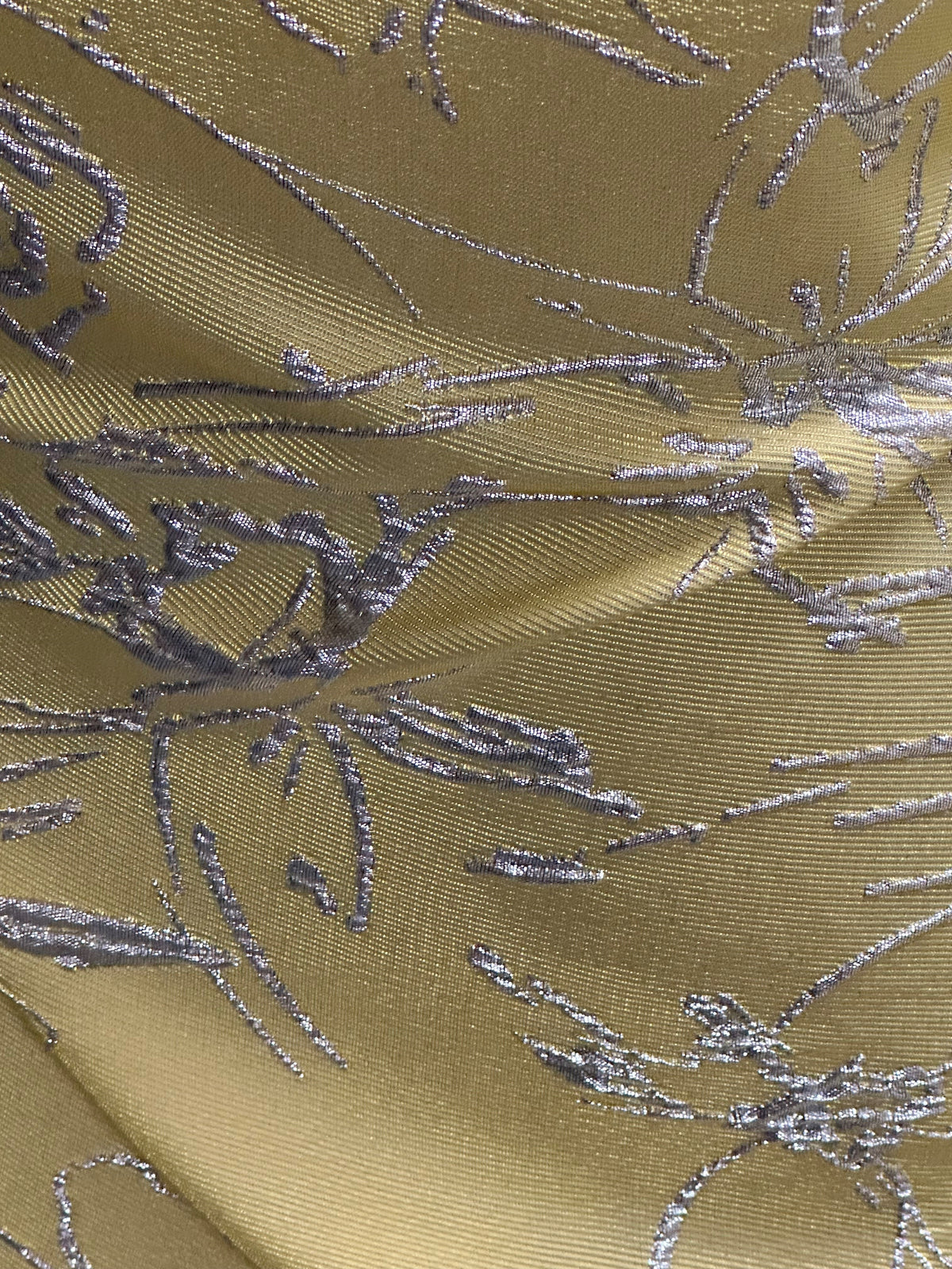 Brocart Jacquard Citron - Calamité
