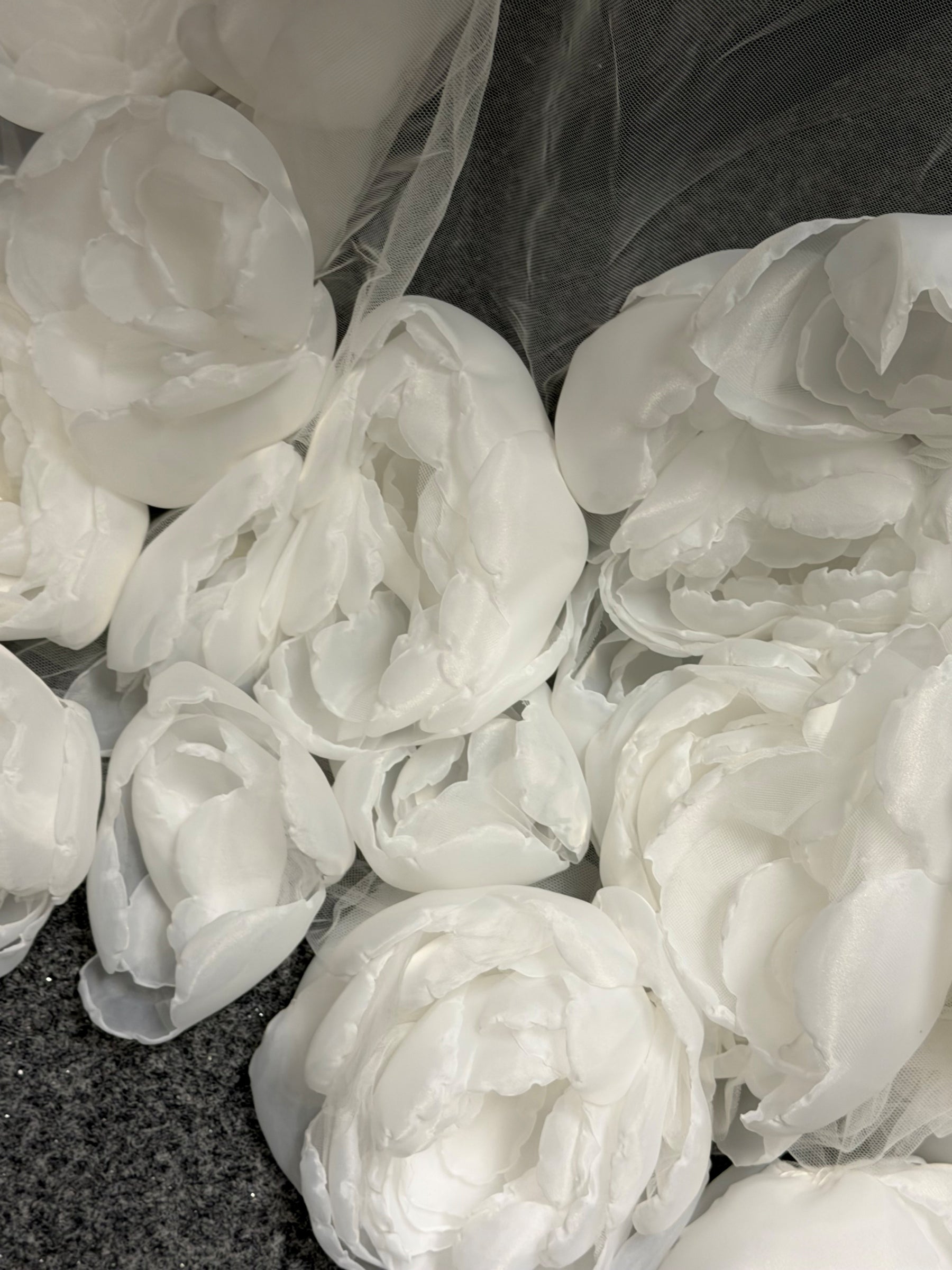Dentelle Fleur 3D Ivoire - Canon