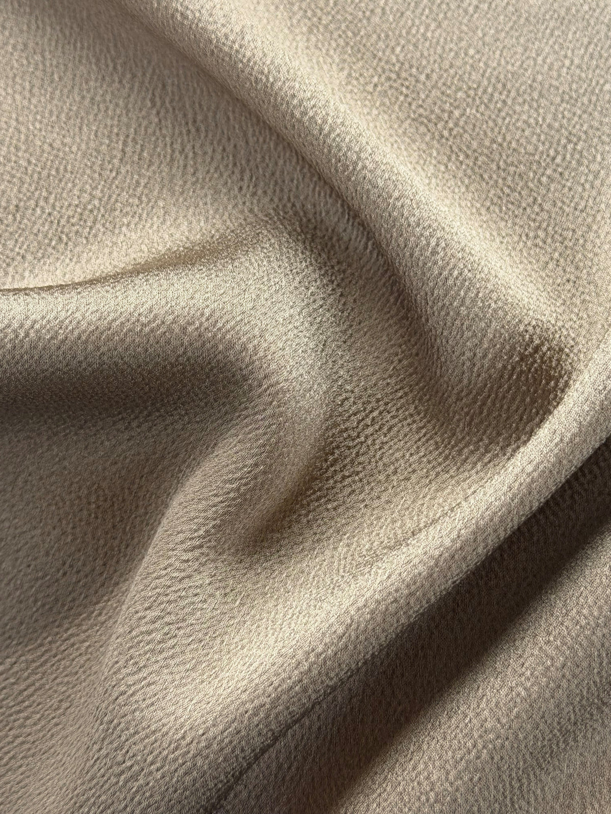 Crêpe de polyester caramel - Temple