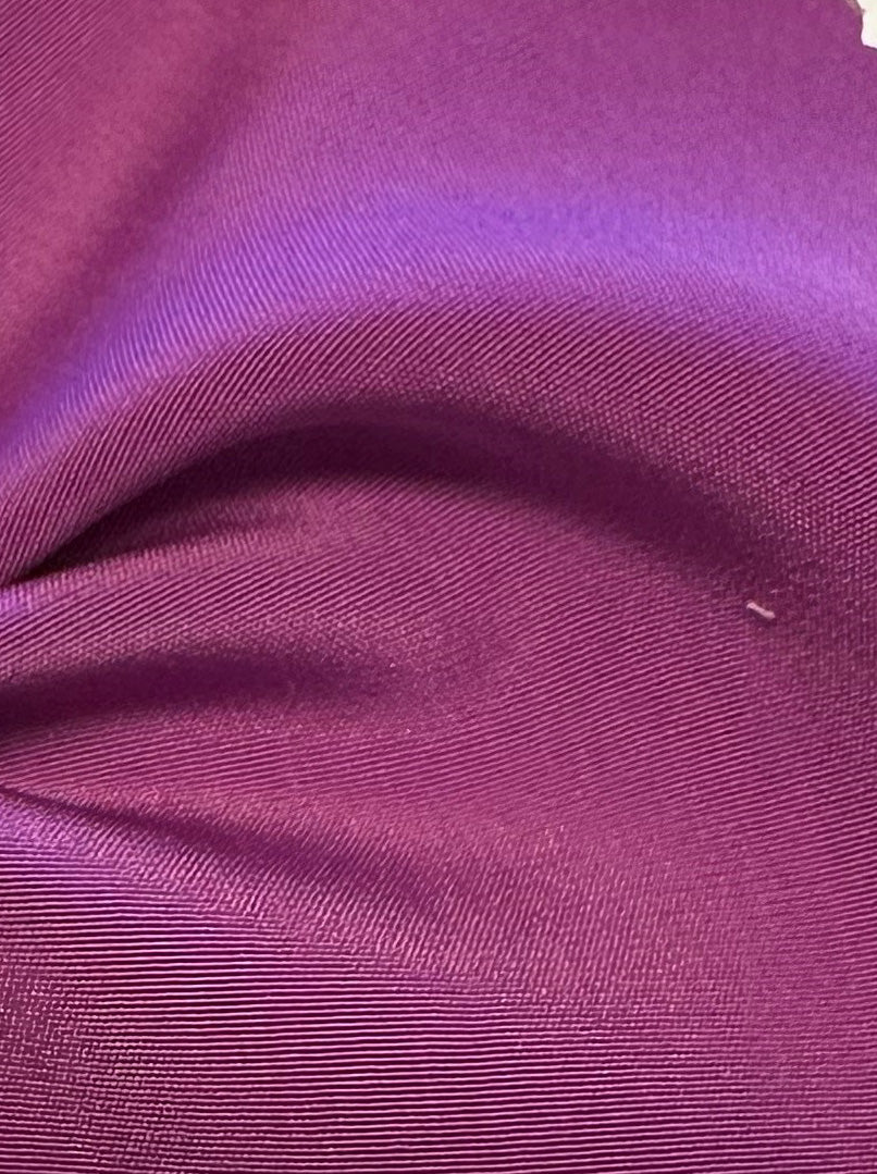 Satin polyester violet cardinal léger - Jamaïque