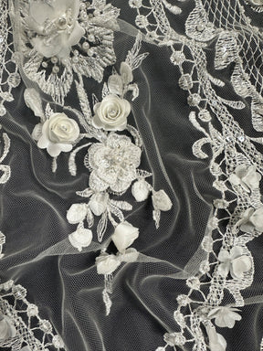 Dentelle Perlée Ivoire – Simone