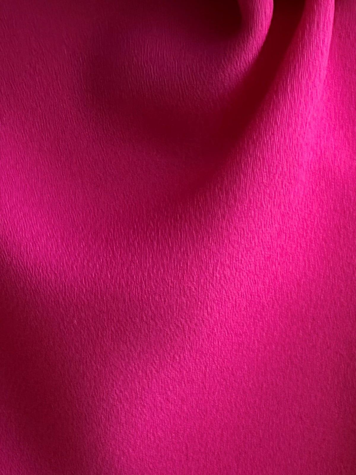 Cerise Polyester Georgette - Immobile