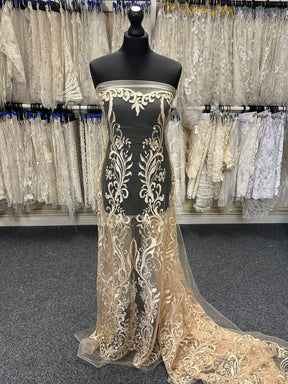 Dentelle Brodée Champagne - Dinah