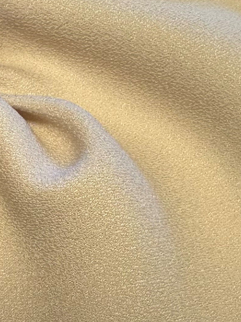Crêpe polyester champagne avec envers satin - Népal