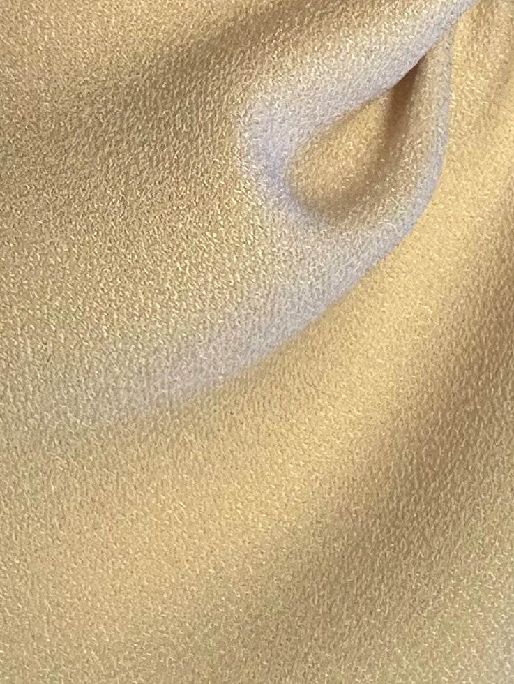 Crêpe polyester champagne avec envers satin - Népal