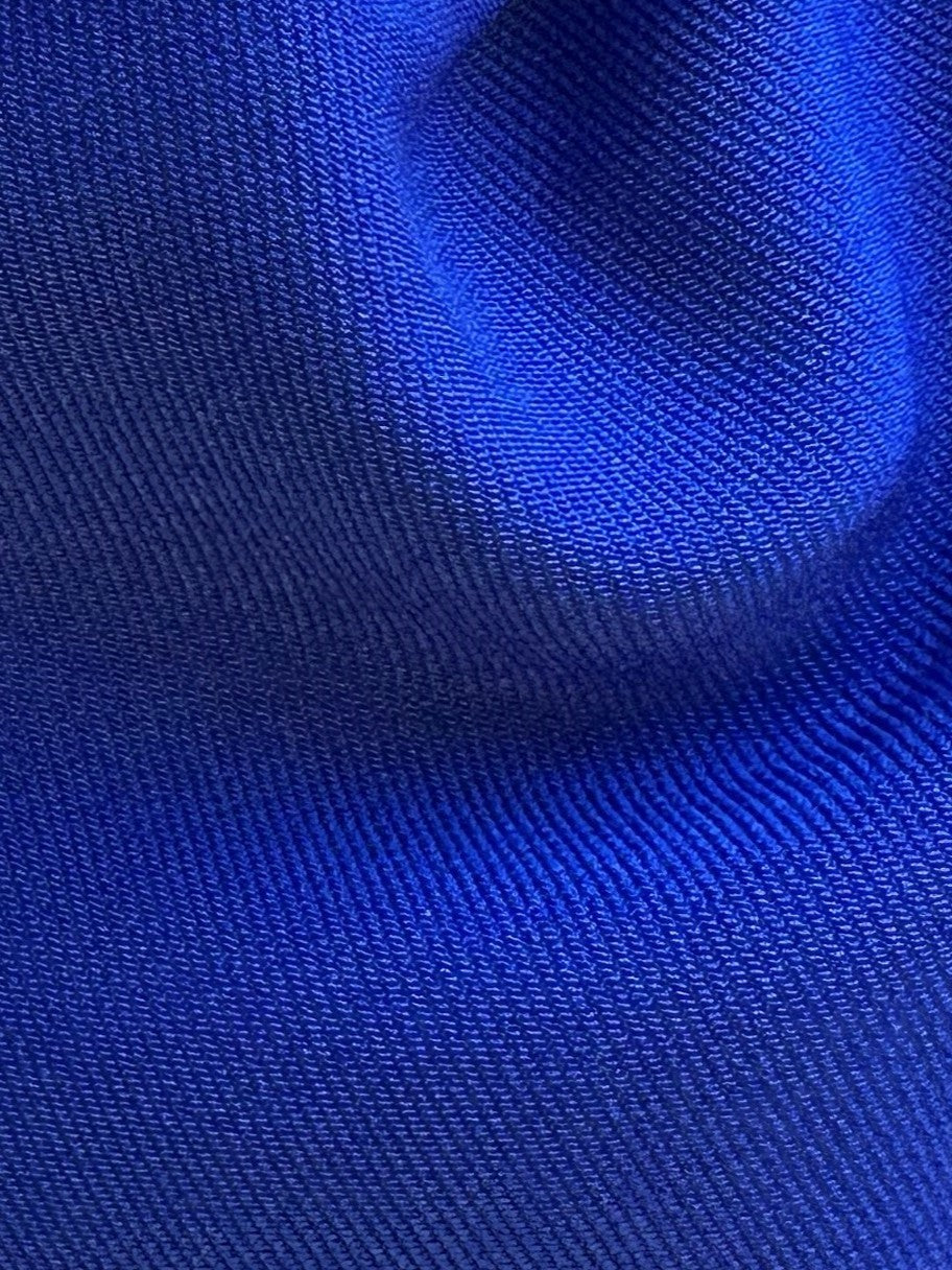 Cobalt Heavyweight Stretch Satin - Diorama