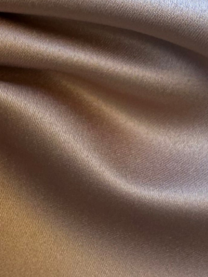Satin de polyester café - Moldavie