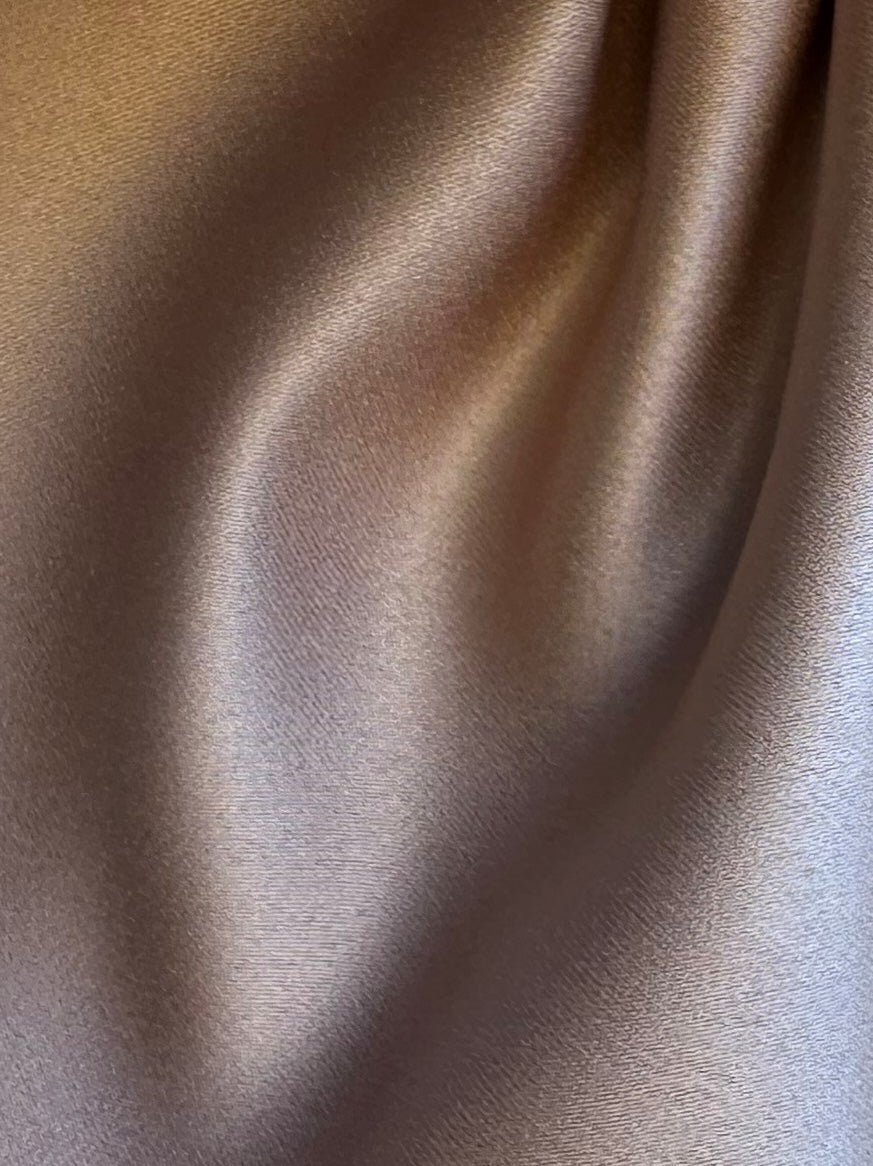 Satin de polyester café - Moldavie