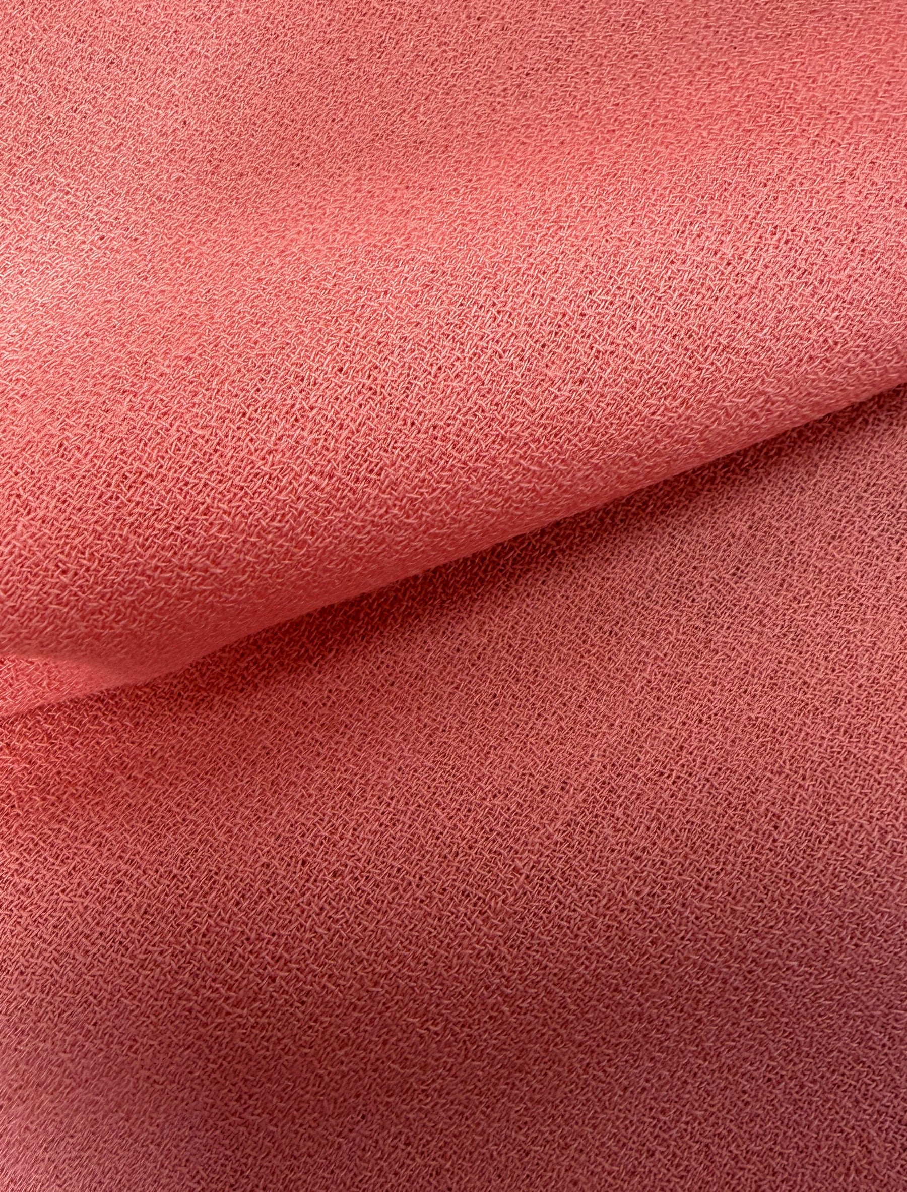 Crêpe de laine italienne corail - P640