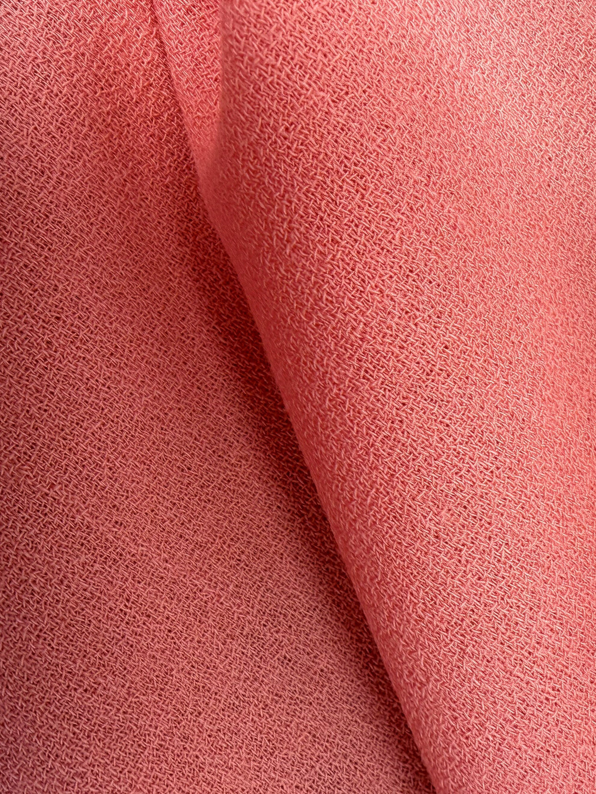Crêpe de laine italienne corail - P640