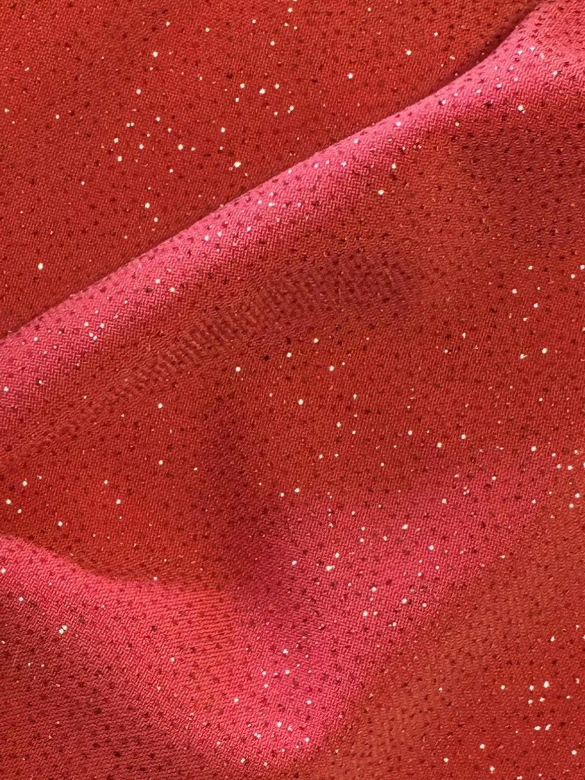 Tissu jersey corail pailleté - Dazzle