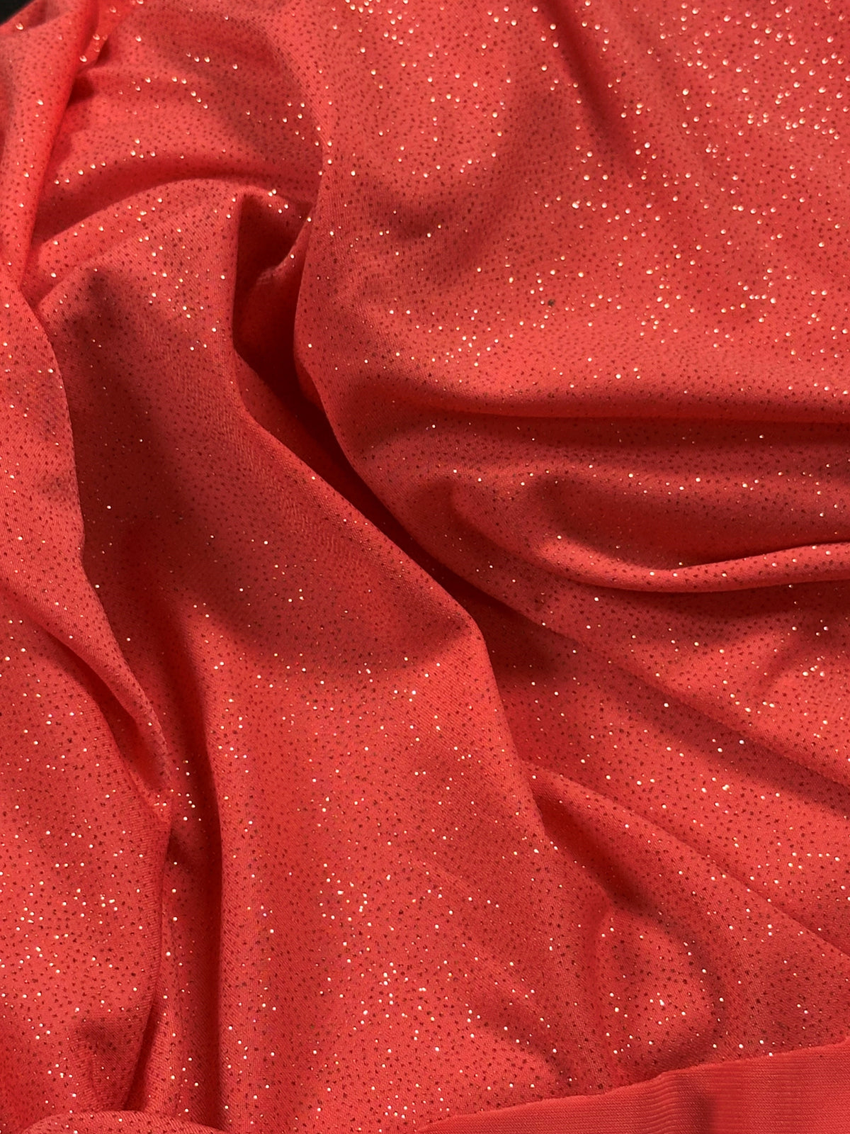 Tissu jersey à paillettes corail - Daredevil