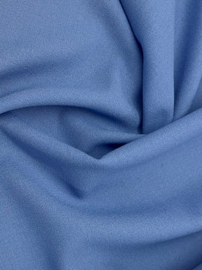 Crêpe de laine italienne bleuet - P640