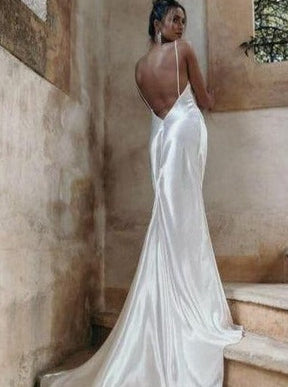 Satin extensible en polyester blanc - Courage