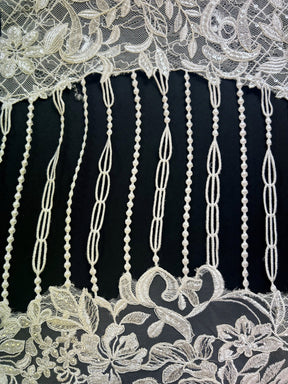 Dentelle Brodée Ivoire - Cressida