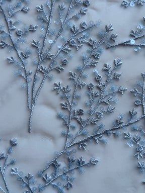 Dentelle à paillettes calcaire - EB3065