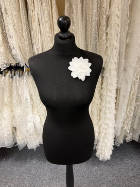 Ivory Flower Applique - Bedford (Large)