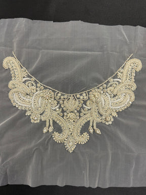 Beaded Embroidery Applique - T863