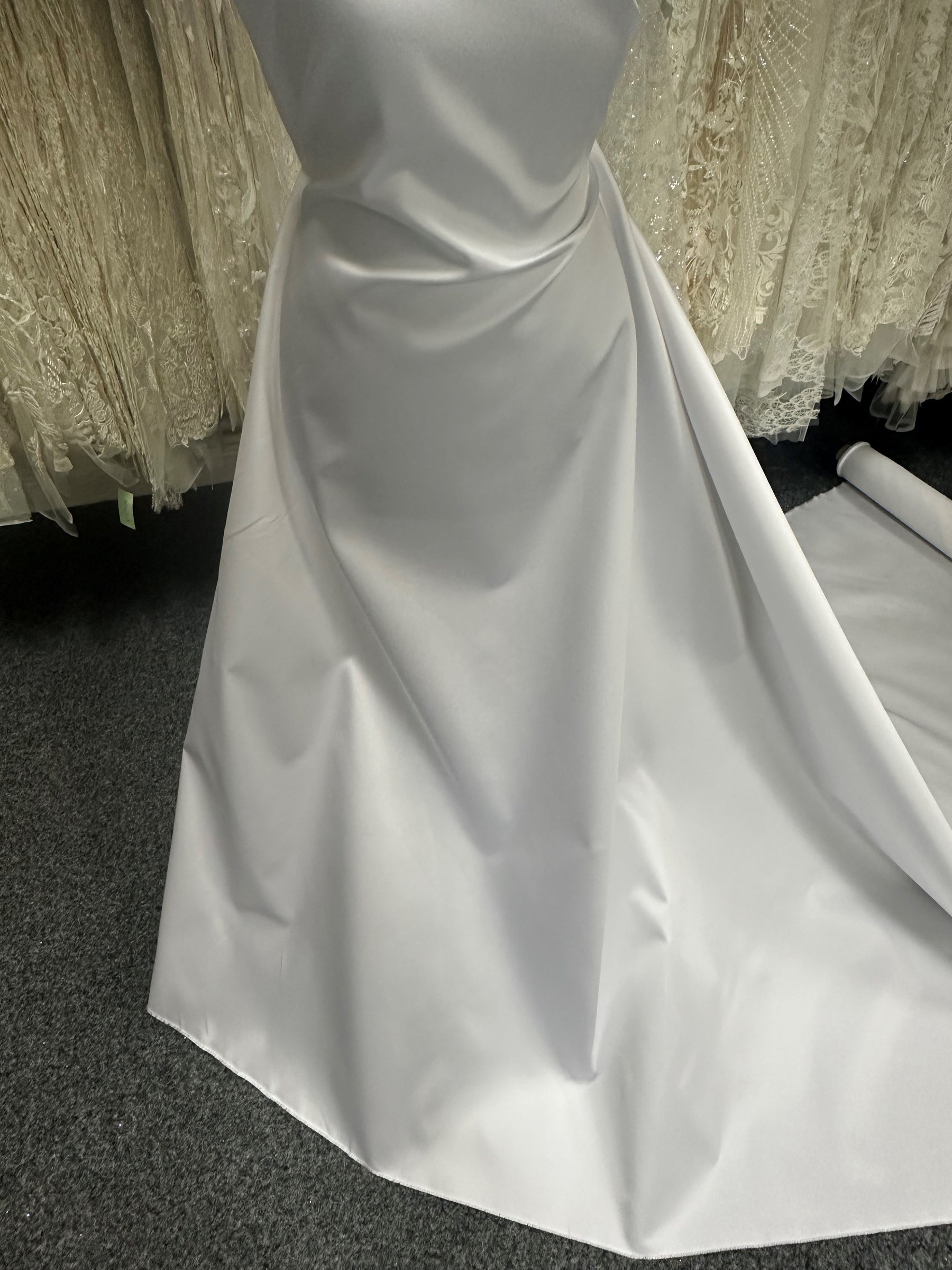 Mikado en mélange de soie blanche - P596