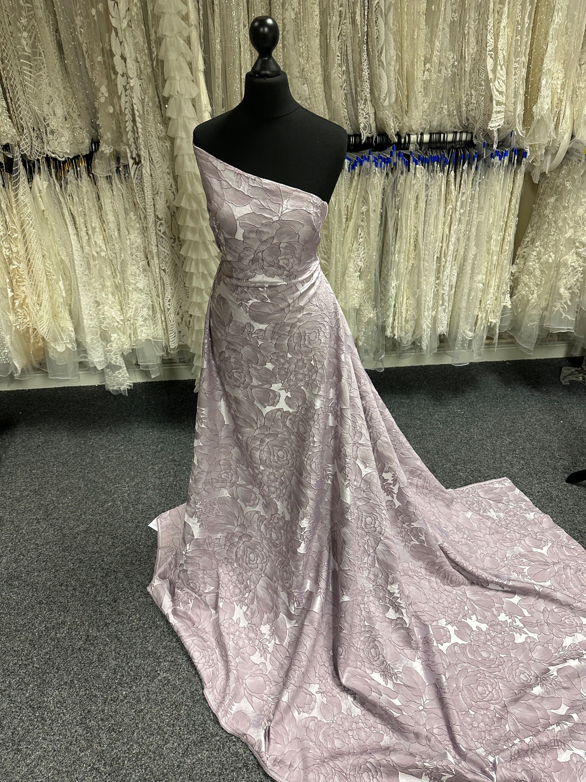 Jacquard texturé mauve - Débat