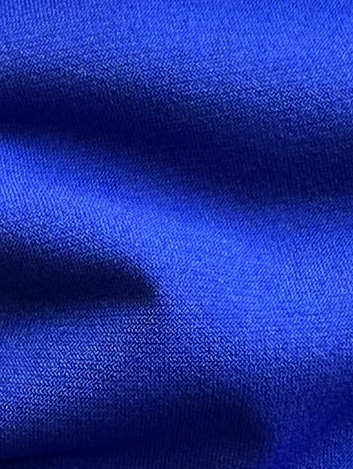 Deep Royal Polyester Stretch Jersey - Romania