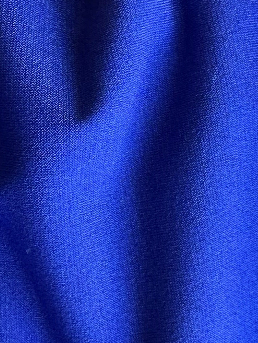 Deep Royal Polyester Stretch Jersey - Romania