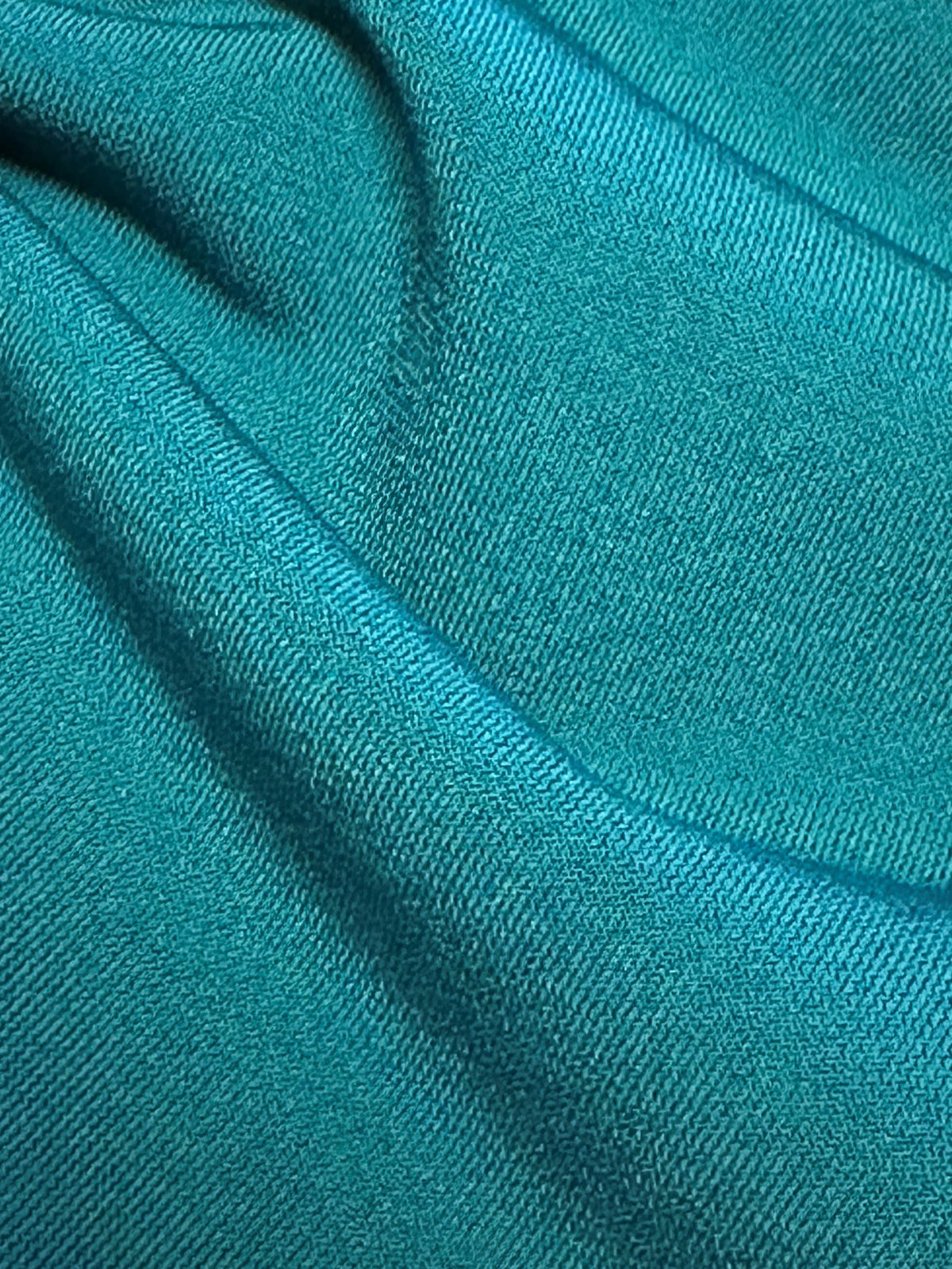 Jersey extensible épais bleu sarcelle profond - Affable