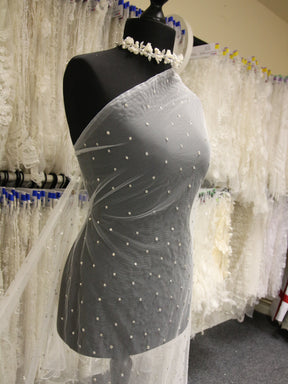 Tulle ivoire avec diamant - Charlie