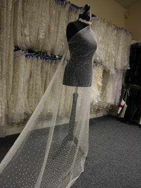 Tulle ivoire avec diamant - Charlie