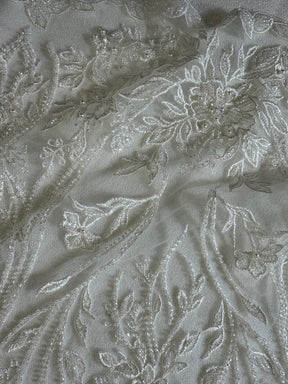 Dentelle perlée ivoire - Drusilla