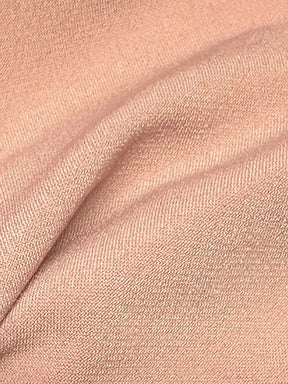 Crêpe extensible en polyester rose poudré - Roumanie