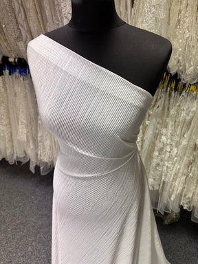 Tissu polyester plissé ivoire - Leeway