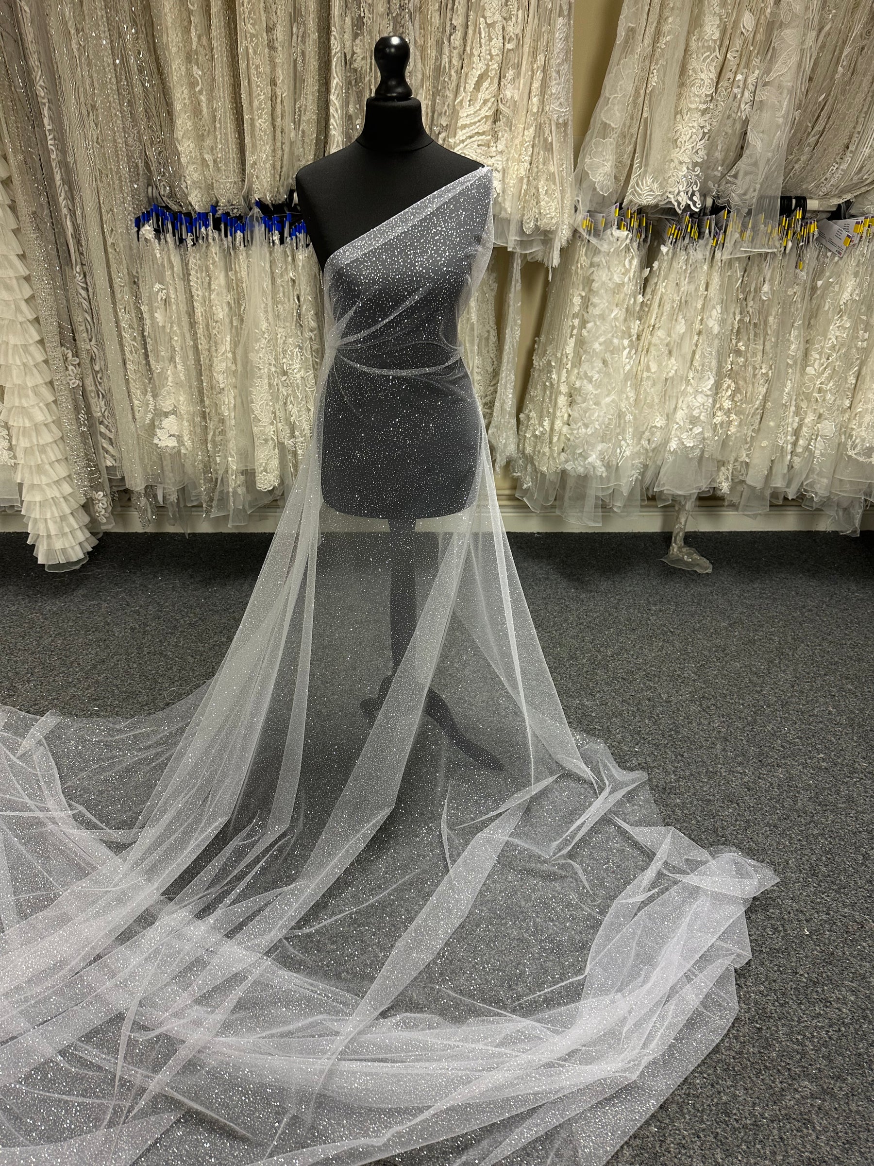 Tulle blanc pailleté - Blinder