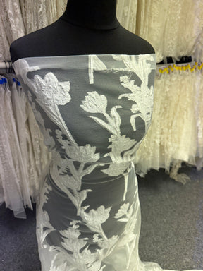 Jacquard ivoire fil coupé - Banks
