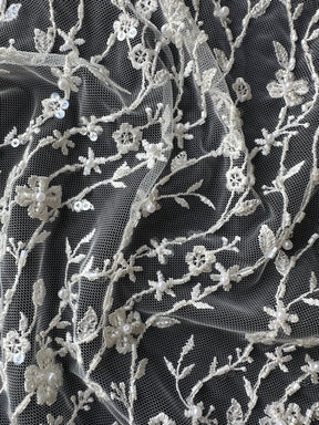 Ivory Beaded Lace - Laranjal