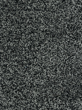 Tulle noir brodé de perles - EB1012