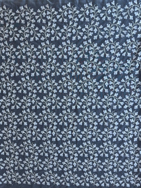 Tulle brodé de perles ivoire - EB1055