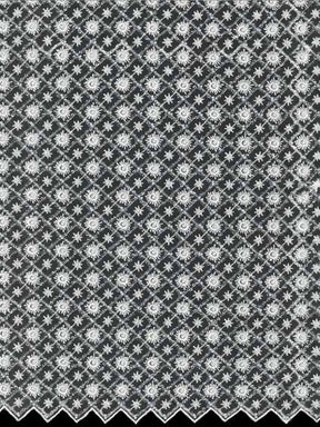 Tulle brodé de perles ivoire - EB1059
