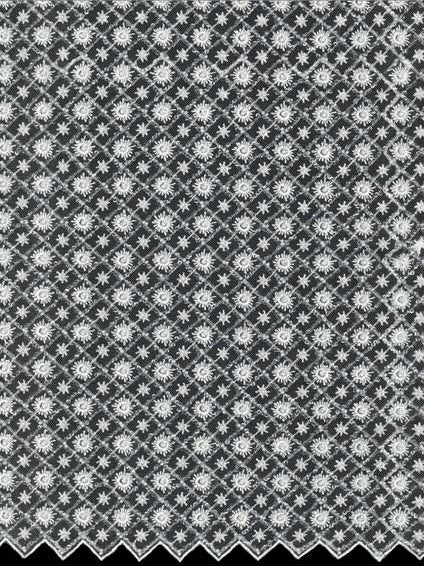 Tulle brodé de perles ivoire - EB1059