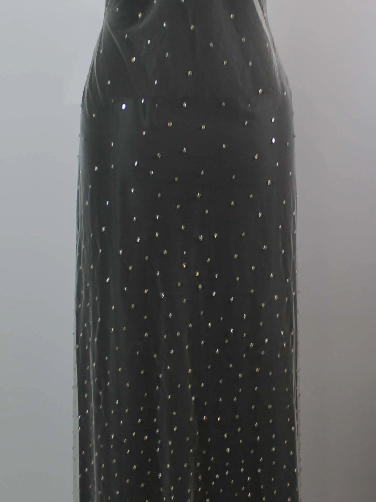 Tulle brodé de perles ivoire - EB1061