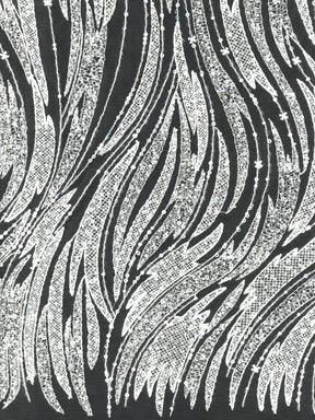 Tulle brodé de perles ivoire - EB1068