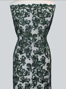 Tulle brodé de perles Hunter - EB1069