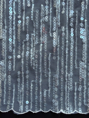 Dentelle à paillettes ivoire - EB3016