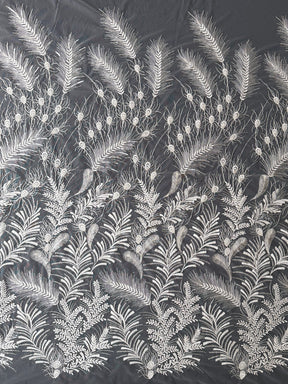 Dentelle brodée de sequins ivoire - EB3025