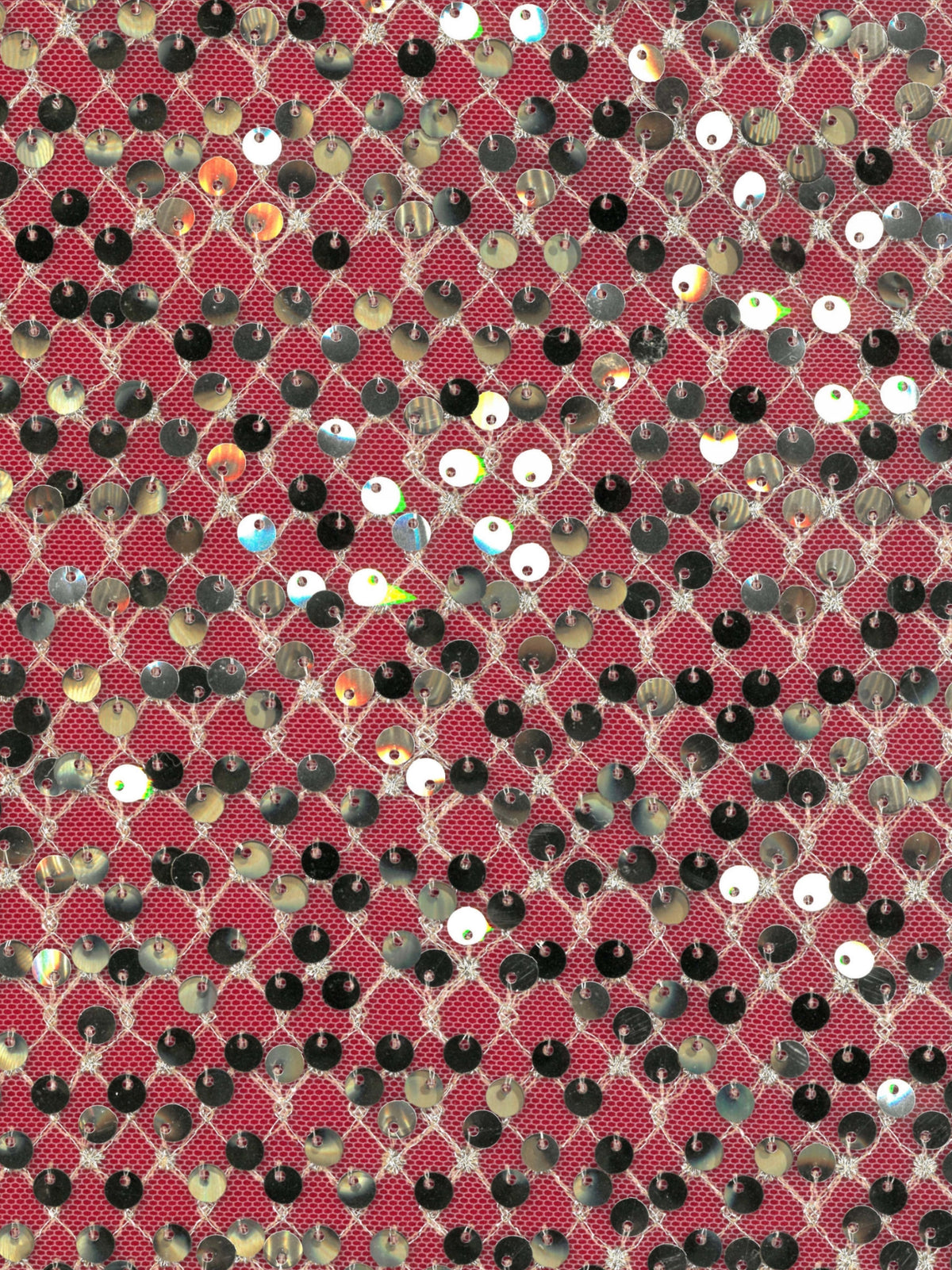 Gold Sequin Lattice Lace - EB3032