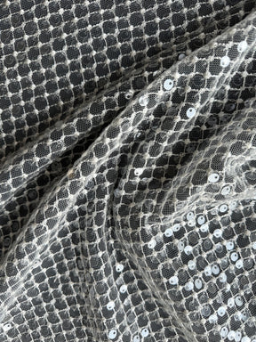 Dentelle à sequins ivoire - EB3032