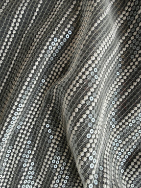 Dentelle brodée de sequins ivoire - EB3037