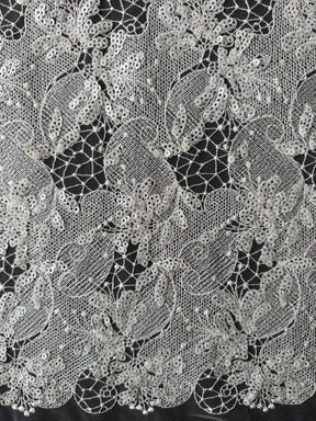 Dentelle brodée de sequins ivoire - EB3038