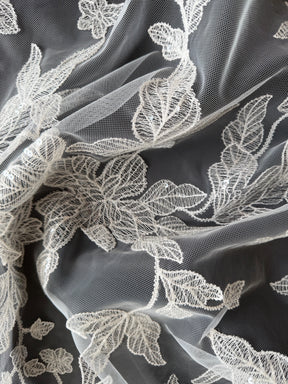 Dentelle à paillettes ivoire - EB3040 