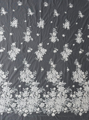 Dentelle brodée de sequins ivoire - EB3041